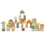 Medinės Montessori kaladėlės su gyvūnais 50 detalių – Paveikslėlis 7