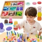 Medinis Montessori konstruktorius gamtos motyvais