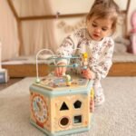 Medinis Montessori lavinamasis šešiakampis su atidaromu dangčiu – Paveikslėlis 10