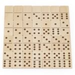 Medinis edukacinis domino su gyvūnais ir taškeliais