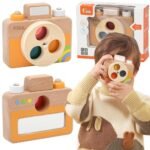 Medinis fotoaparatas su spalvų filtrais ir garso efektu