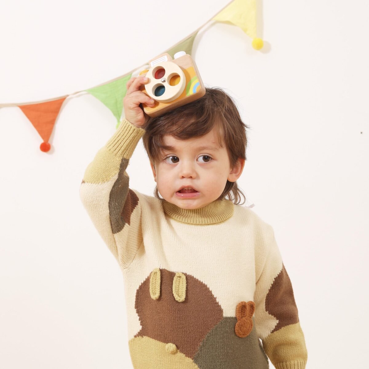 Medinis fotoaparatas su spalvų filtrais ir garso efektu – Paveikslėlis 3