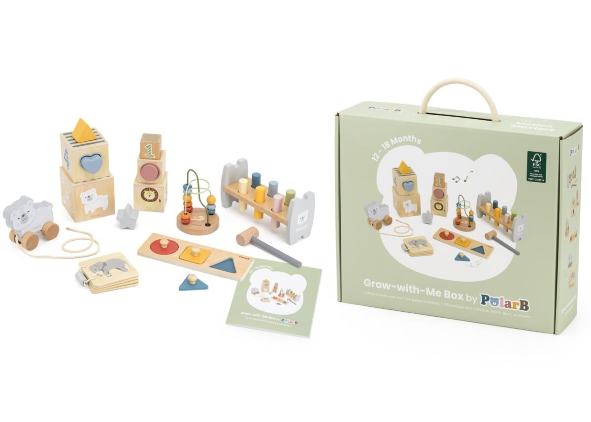 Medinis lavinamasis 6 dalių žaislų rinkinys 12-18 mėn. – Paveikslėlis 14