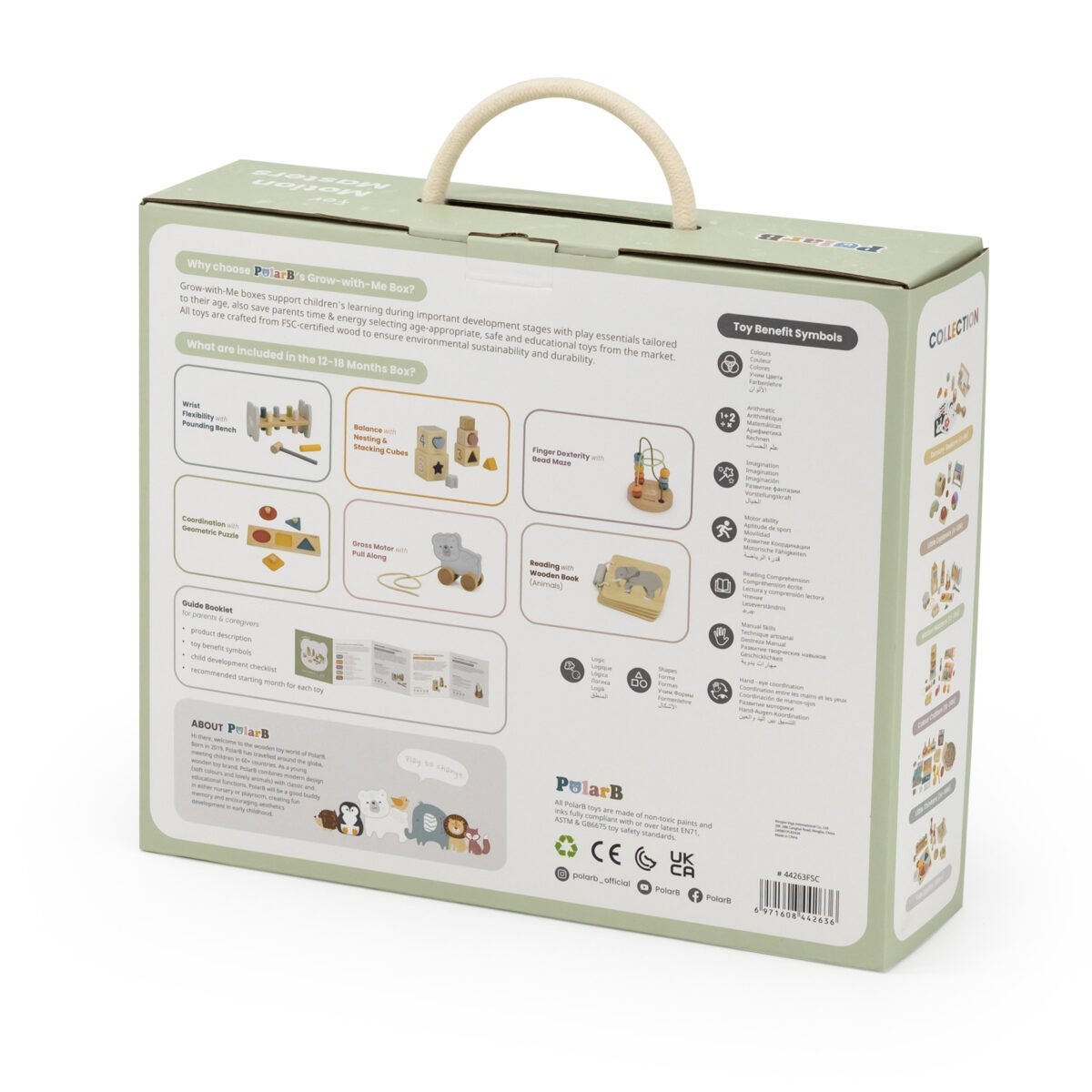 Medinis lavinamasis 6 dalių žaislų rinkinys 12-18 mėn. – Paveikslėlis 15