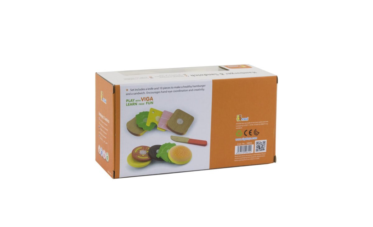 Medinis mėsainių ir sumuštinių pjaustymo rinkinys – Paveikslėlis 10