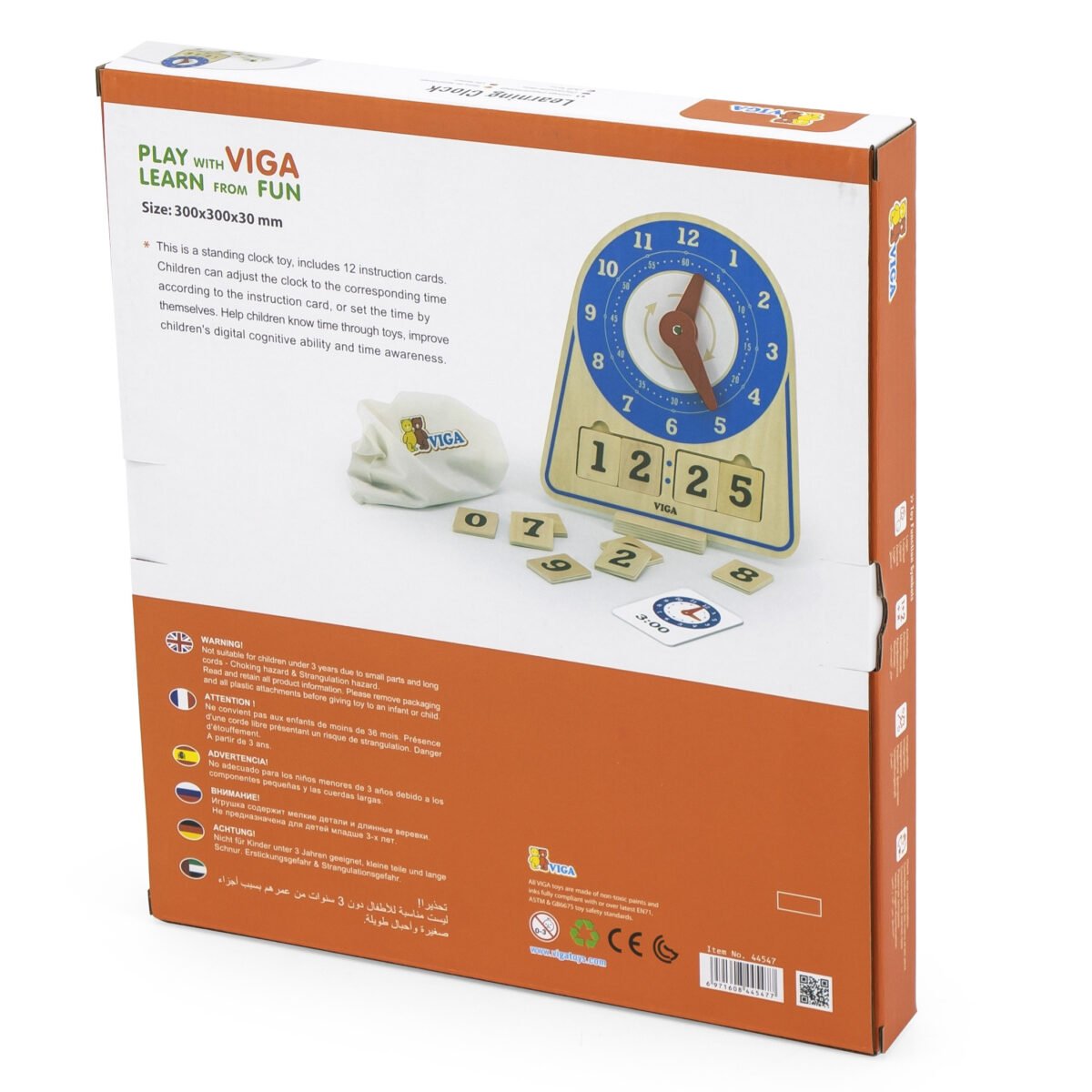 Medinis mokomasis laikrodis su dviem laiko rodmenimis – Paveikslėlis 11