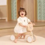 Medinis paspiriamasis meškiukas tyliais EVA ratais – Paveikslėlis 2