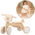 Medinis paspiriamasis meškiukas tyliais EVA ratais