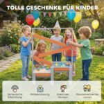 Medinis smėlio ir vandens žaidimų stalas su vandens takeliu – Paveikslėlis 8