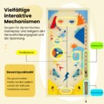 Medinis stalo fliperis su besisukančia juosta (Įvairiaspalvė) – Paveikslėlis 4