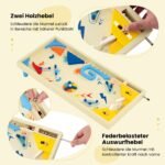 Medinis stalo fliperis su besisukančia juosta (Įvairiaspalvė) – Paveikslėlis 5