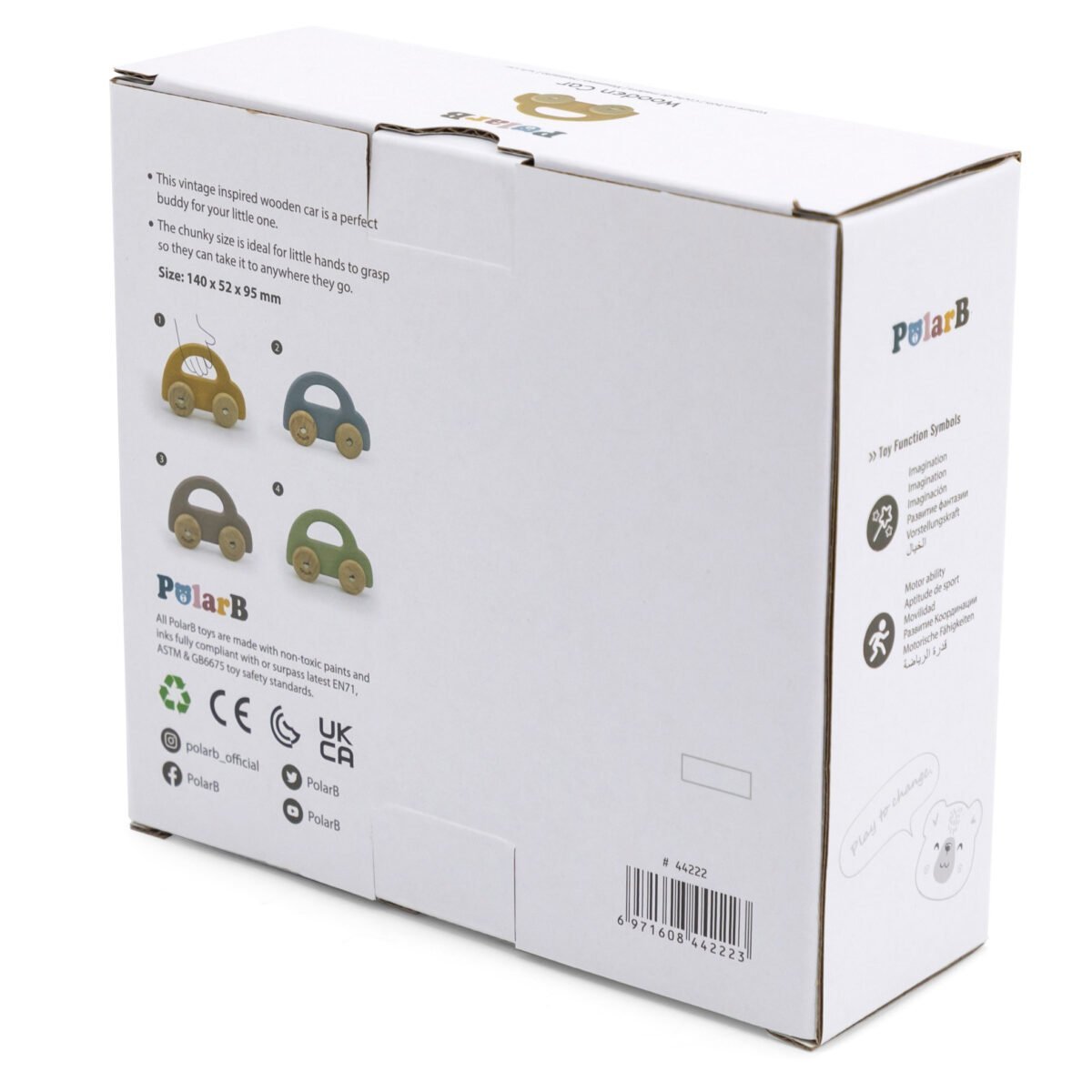 Medinis stumiamas geltonas automobiliukas – Paveikslėlis 5