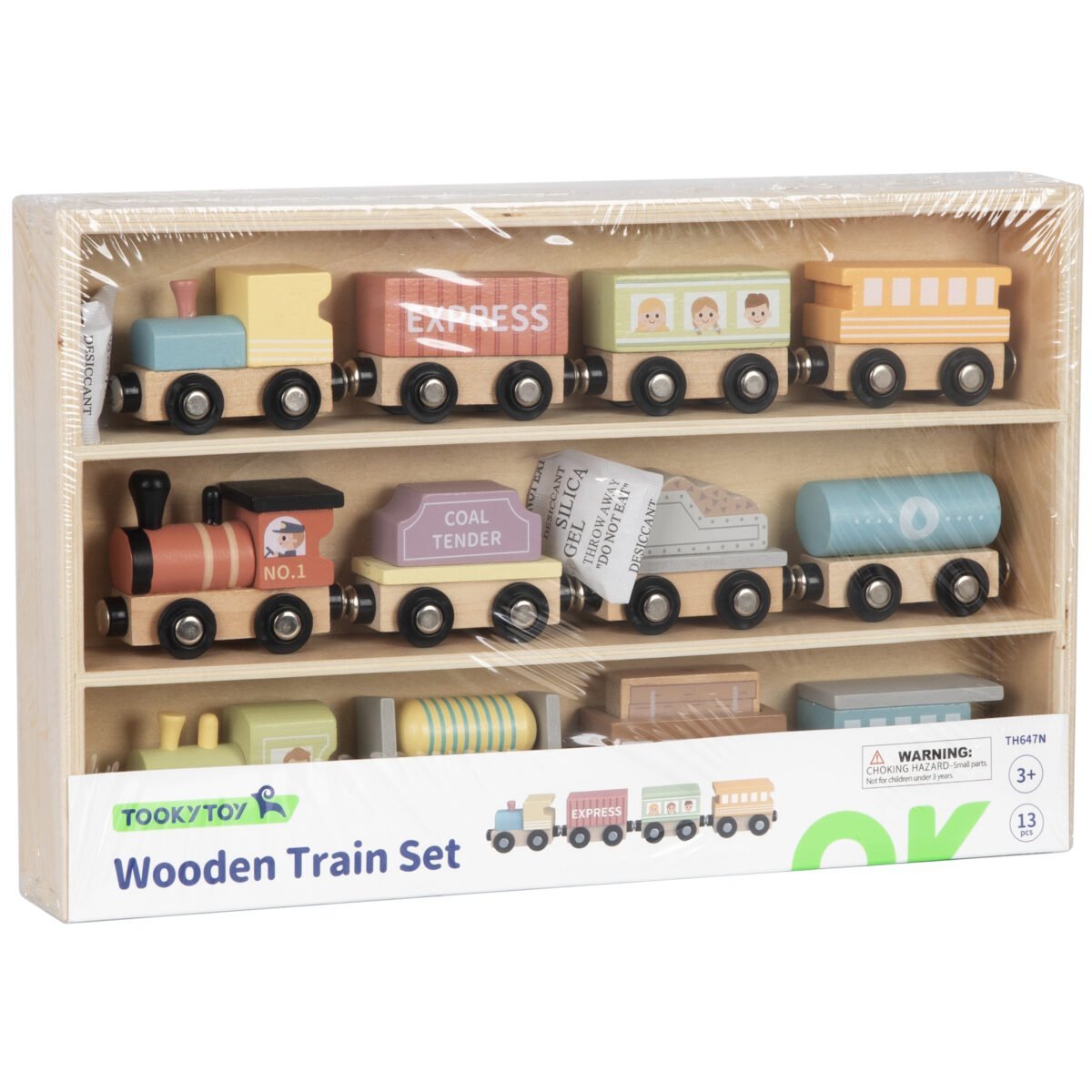 Medinis traukinukų rinkinys su magnetais – Paveikslėlis 10