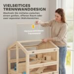 Medinis trijų aukštų narvas graužikams su atskiriamais skyriais
