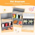 Medinis vaikiškas BBQ grilio žaislas su priedais (Pilka) – Paveikslėlis 4