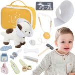 Medinis veterinaro žaidimų rinkinys lagaminėlyje