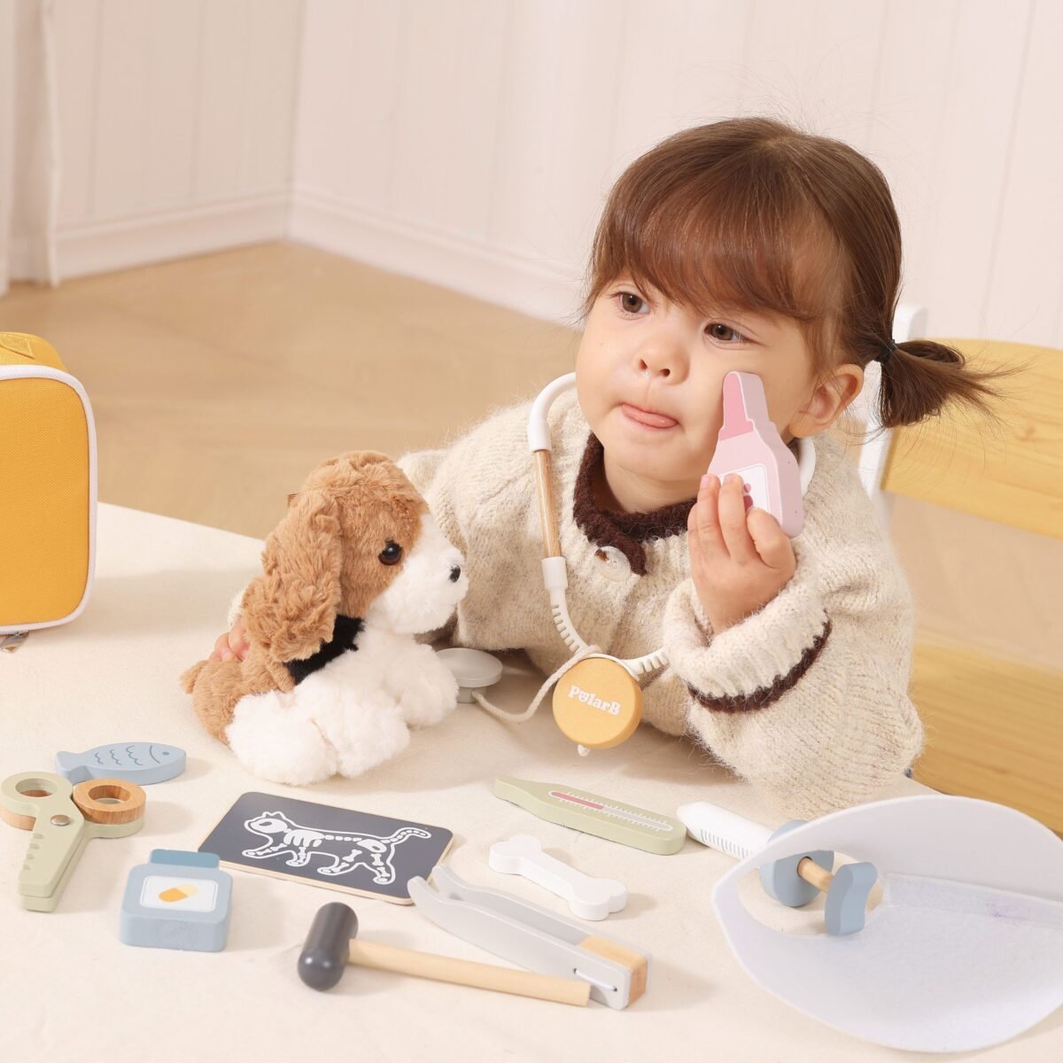 Medinis veterinaro žaidimų rinkinys lagaminėlyje – Paveikslėlis 3