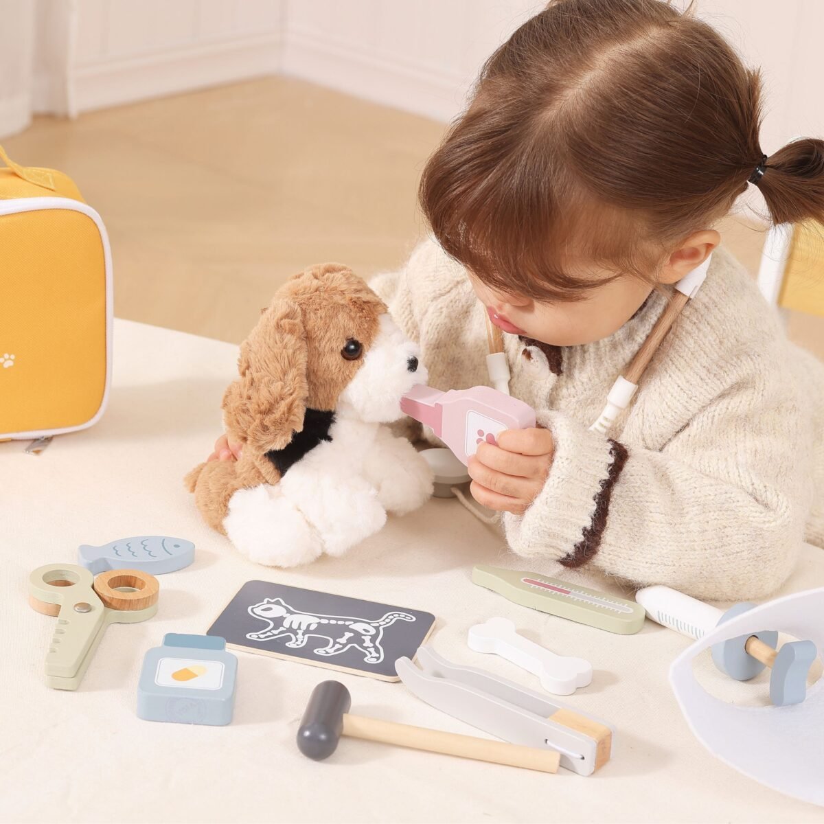 Medinis veterinaro žaidimų rinkinys lagaminėlyje – Paveikslėlis 6