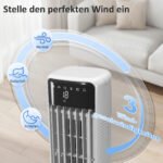 Mobilus 3 viename garinimo oro aušintuvas su 9 l vandens baku – Paveikslėlis 6