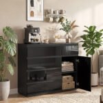 Modernus Sideboardas su 5 stalčiais ir švelnaus uždarymo durelėmis – Paveikslėlis 2