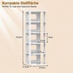 Modulinis 6 pakopų pastatomas batų stovas (Balta) – Paveikslėlis 5