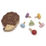 Montessori medinis konstravimo ežiukas su varžteliais – Paveikslėlis 5