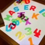 Montessori skaidrios raidės ir skaičiai, 38 dalių, su dėžute – Paveikslėlis 5