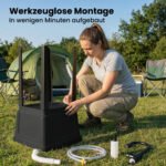 Nešiojama kempingo plautuvė su vandens maišytuvu ir muilo dozatoriumi – Paveikslėlis 4