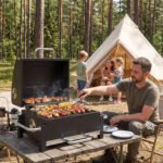 Nešiojamas anglinis grilis-rūkykla su tiksliu temperatūros valdymu – Paveikslėlis 2