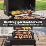 Nešiojamas anglinis grilis-rūkykla su tiksliu temperatūros valdymu – Paveikslėlis 5