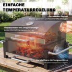 Nešiojamas anglinis grilis-rūkykla su tiksliu temperatūros valdymu – Paveikslėlis 6
