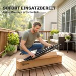 Nešiojamas reguliuojamo ilgio hamako stovas su transportavimo krepšiu – Paveikslėlis 8