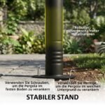 Oro sąlygoms atspari sieninė pergola su metaliniu rėmu