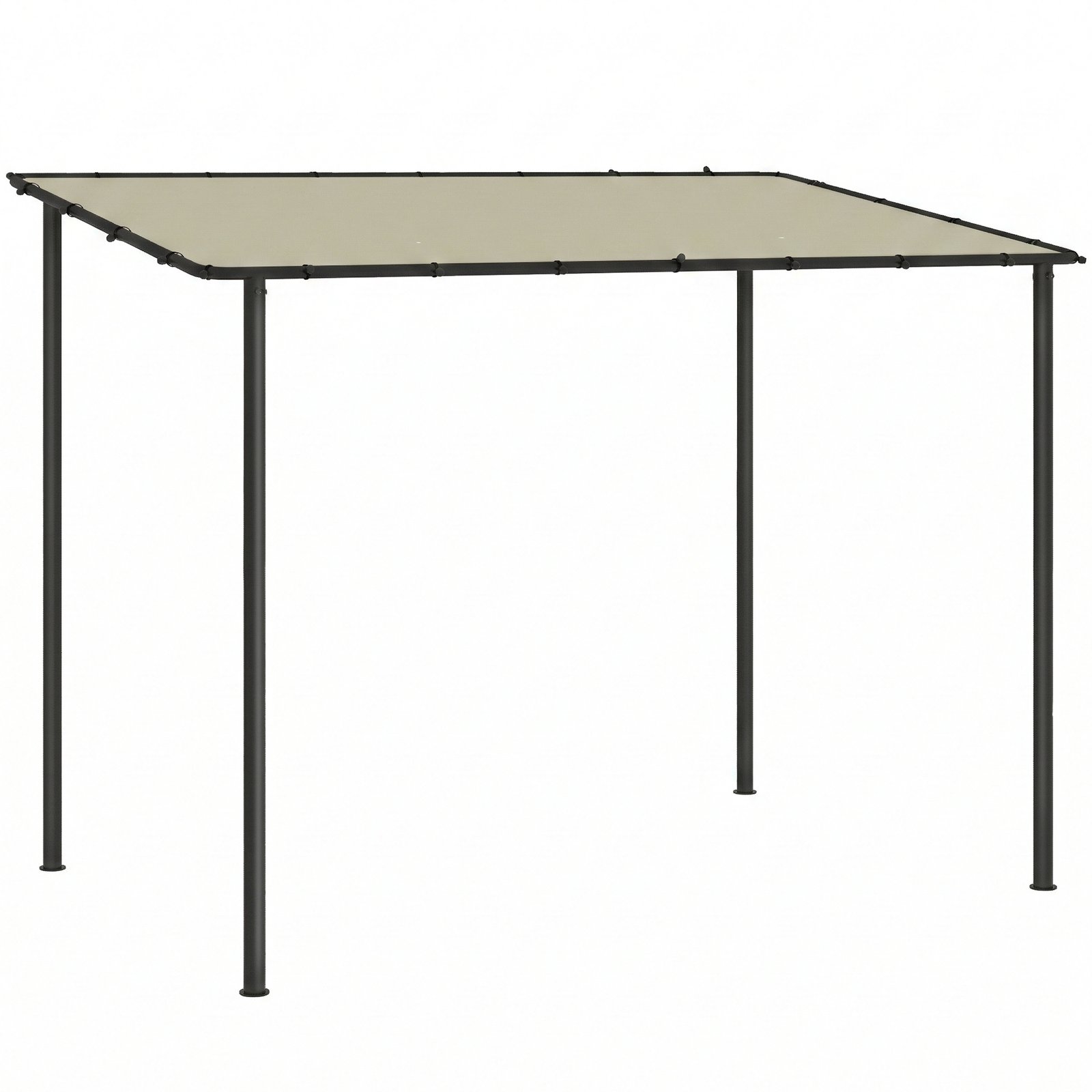 Oro sąlygoms atspari sieninė pergola su metaliniu rėmu