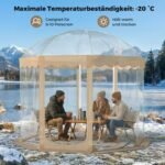 Panoraminė iššokanti palapinė 8-10 asmenų (Skaidri) – Paveikslėlis 3