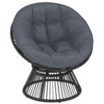 Papasano krėslas 360° pasukamas su pagalve
