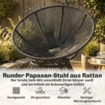 Papasano krėslas 360° pasukamas su pagalve – Paveikslėlis 5
