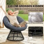 Papasano krėslas 360° pasukamas su pagalve – Paveikslėlis 6