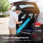 Paplūdimio skėtis su inkaru smėliui ir reguliuojamu pasvirimo kampu 150 cm skersmens – Paveikslėlis 7