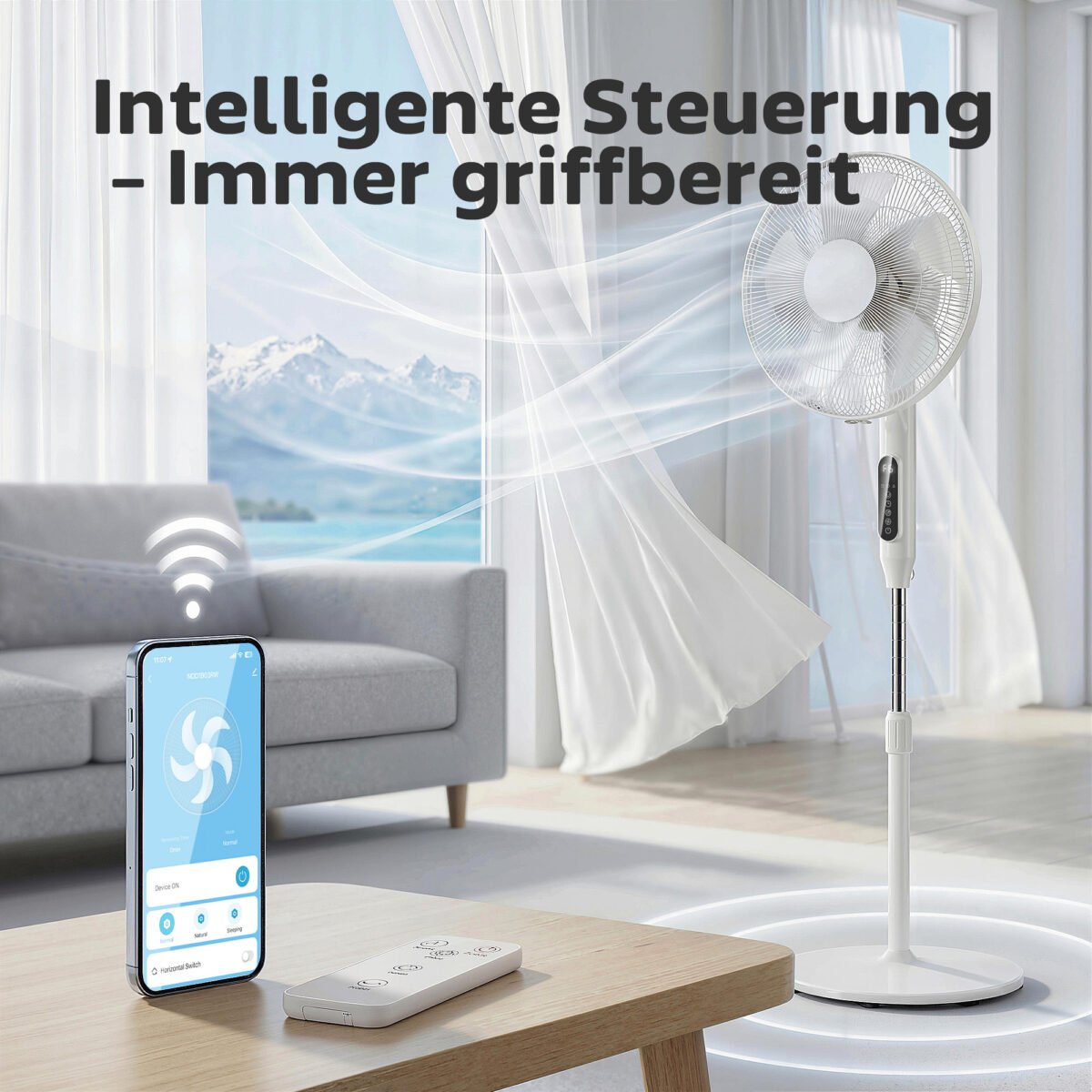 Pastatomas ventiliatorius su 15 valandų laikmačiu ir 85° osciliacija – Paveikslėlis 4