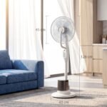 Pastatomas ventiliatorius su drėkinimo funkcija ir 3,5 l vandens talpa