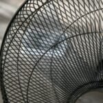 Pastatomas ventiliatorius su nuotolinio valdymo pultu ir reguliuojamu aukščiu