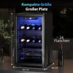Pastatomas vyno šaldytuvas 24 buteliams su 4–16 °C – Paveikslėlis 3