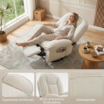 Pasukamas relaksacinis krėslas su supimu ir atlošimu – Paveikslėlis 8