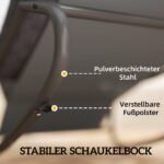 Patogus supamasis krėslas su storu paminkštinimu ir tinkline sėdyne – Paveikslėlis 7