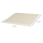 Pergolos pakaitinis stogas 297x243 cm atsparus orui – Paveikslėlis 3