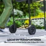 Plieninė anglių kepsninė ant ratukų su užrakinamu dangčiu – Paveikslėlis 8