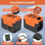 Pramoninis oro sausintuvas su siurbliu ir 66 l/dieną sausinimo talpa (Oranžinė)