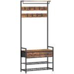 Prieškambario 5-in-1 kabykla su batų suoliuku