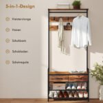 Prieškambario 5-in-1 kabykla su batų suoliuku – Paveikslėlis 4